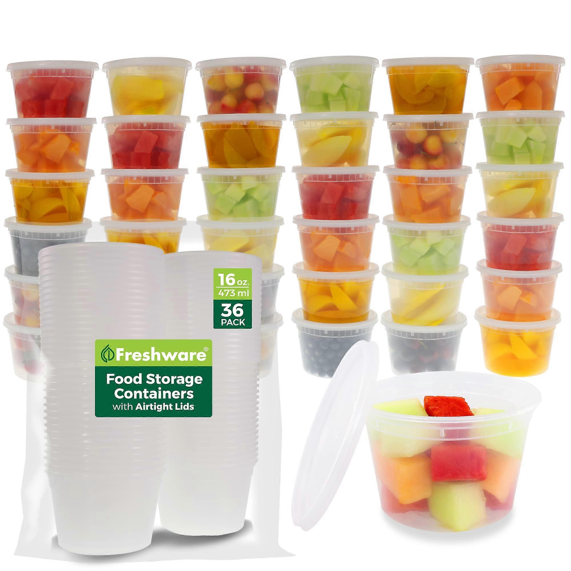 Food Storage Containers 36-Piece Set With Lids BPA Free Food Prep Containers