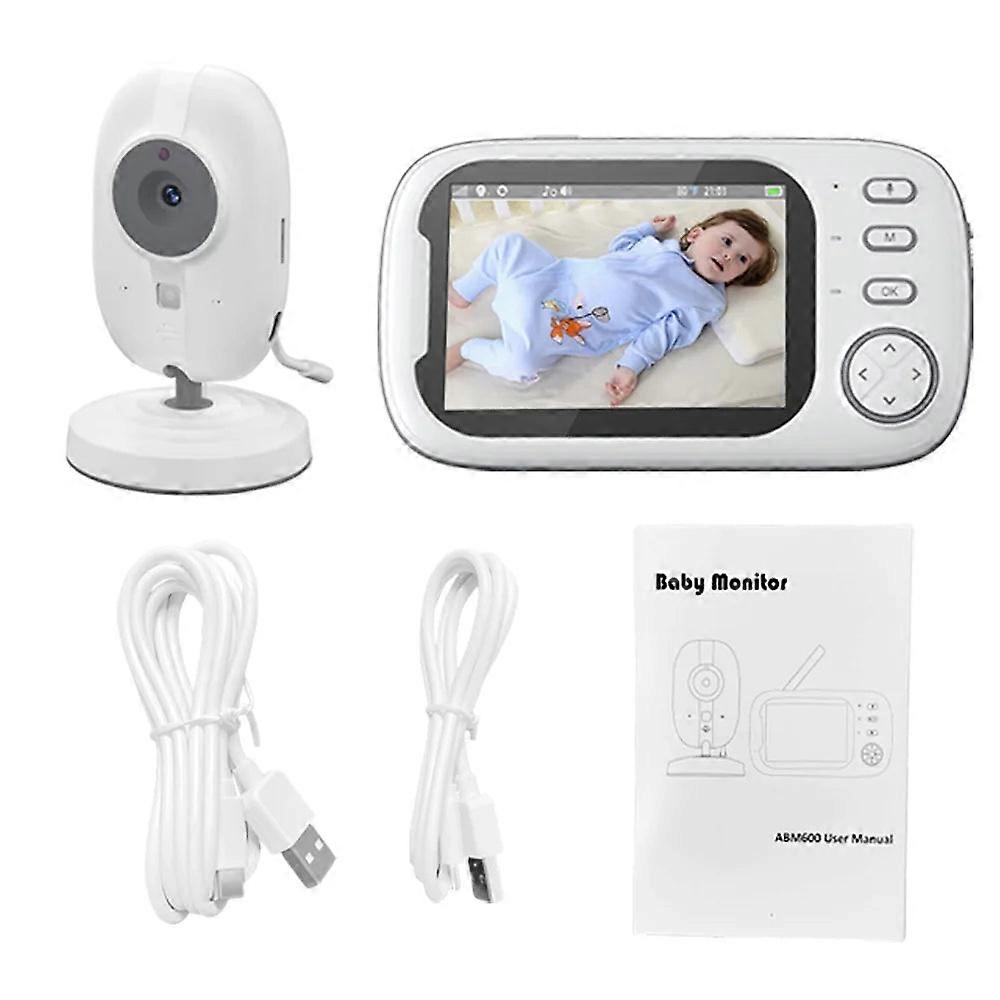 3.5" Wireless Video Baby Monitor With Night Vision, Temperature & 2-way Audio