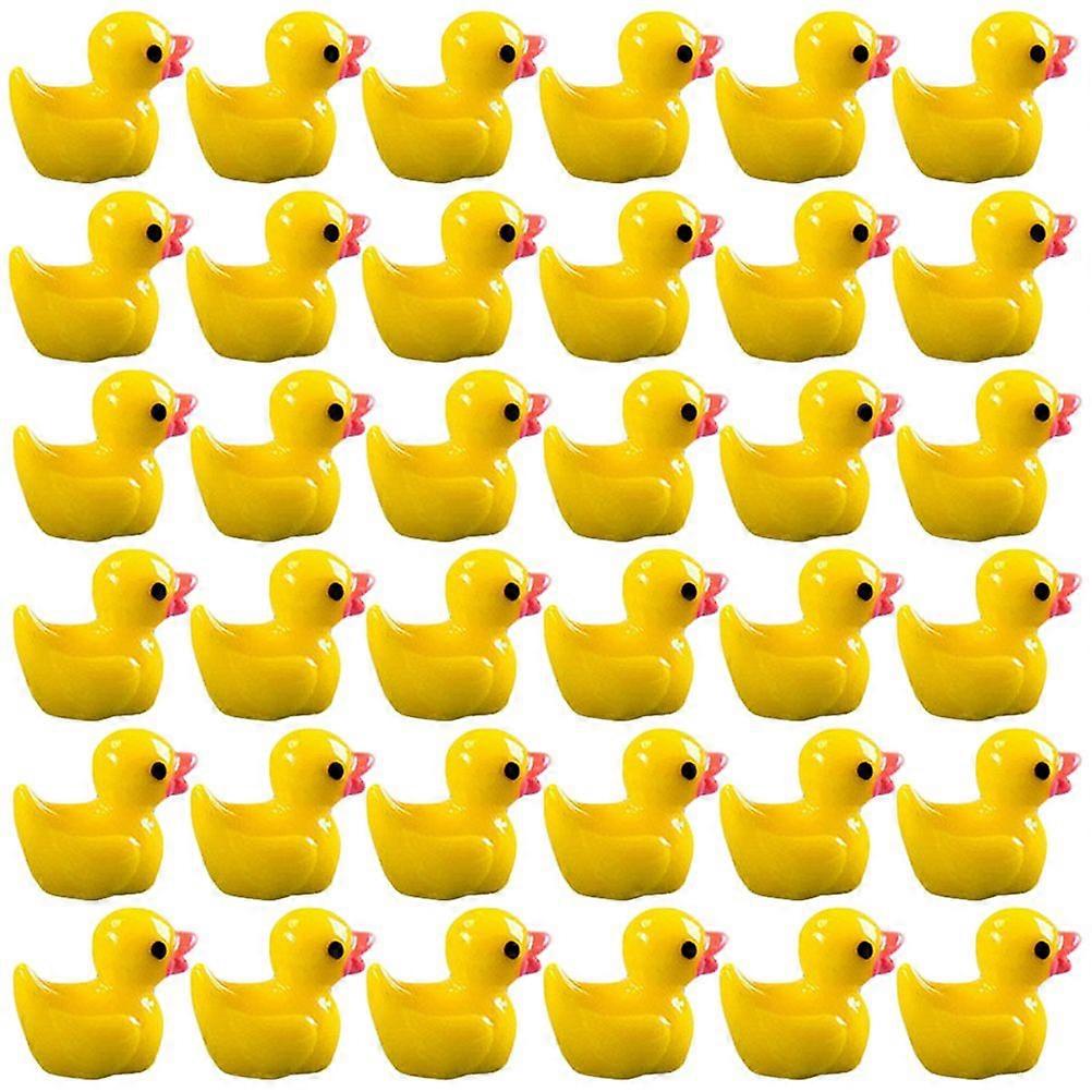 200Pcs Desktop Duck Figures Multi-function Mini Figurines Decorative Mini Figures