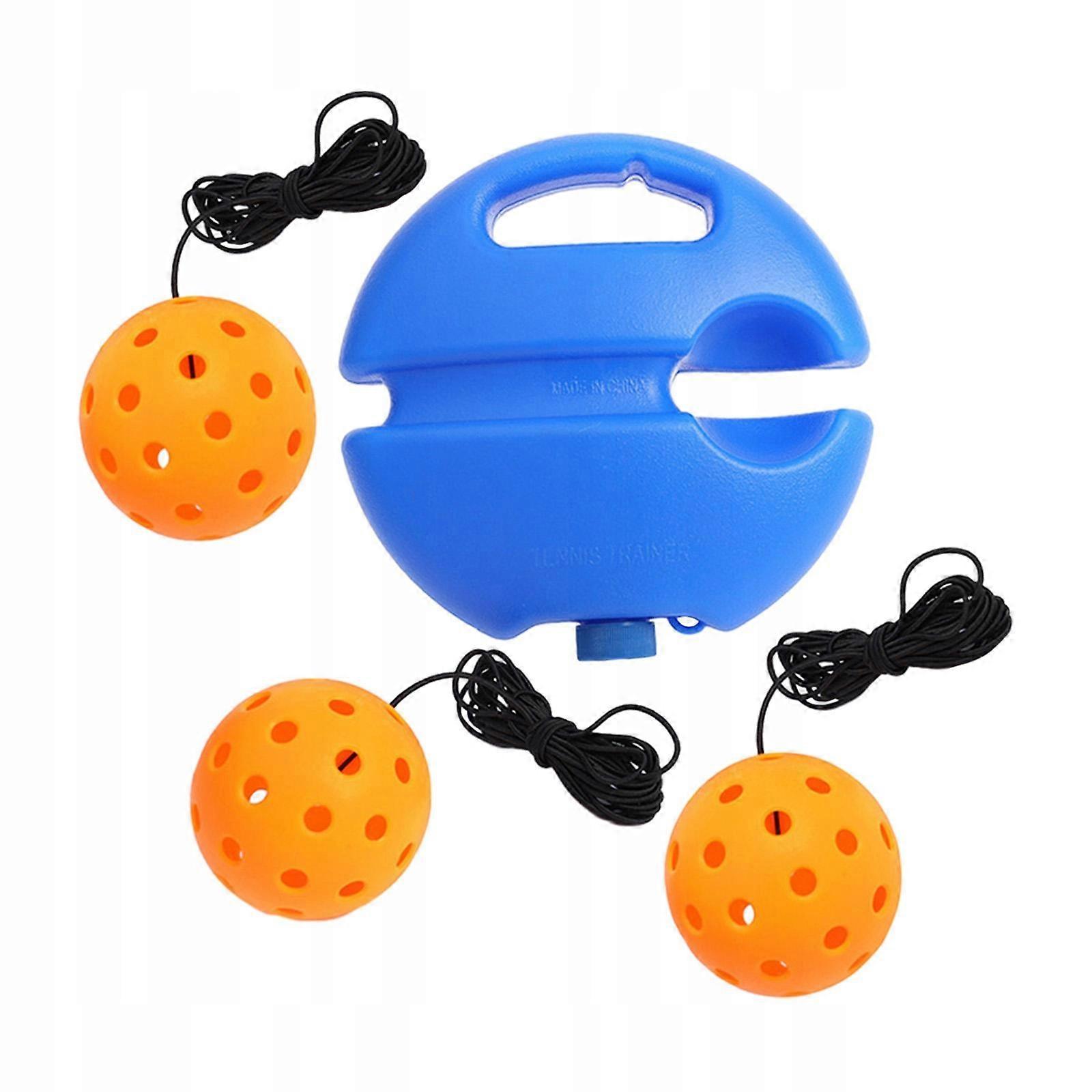 Pickleball Portable Handle Convenient Pickleball With 3 Orange Balls
