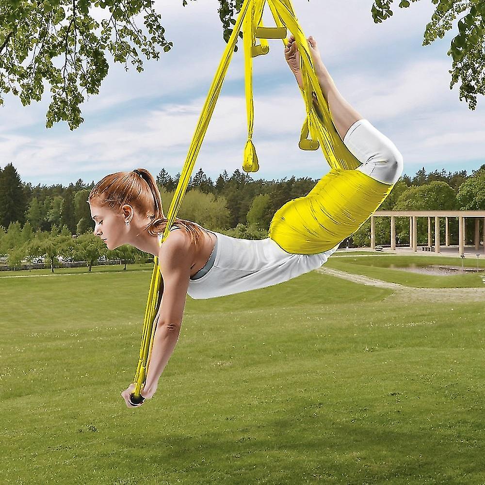 Home Yoga Hammock Anti Gravity Yoga Accessories Strap Hamacas 6 Handle Pilate Nylon Indoor Aerial Yoga Swings