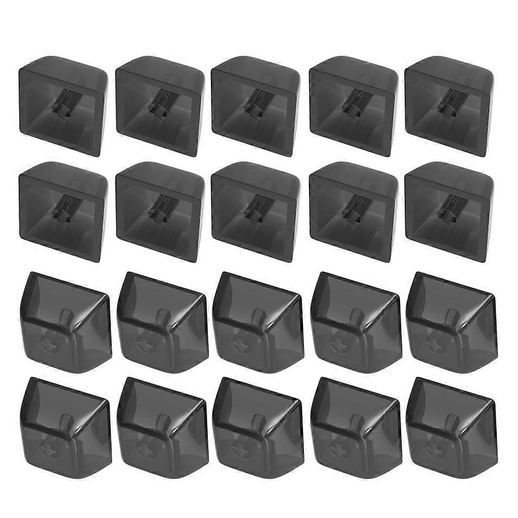 4/20Pcs Transparent Blank Keycap Set 1U 1X XDA Profile Crystal Translucent Keycaps for Mechanical Keyboard