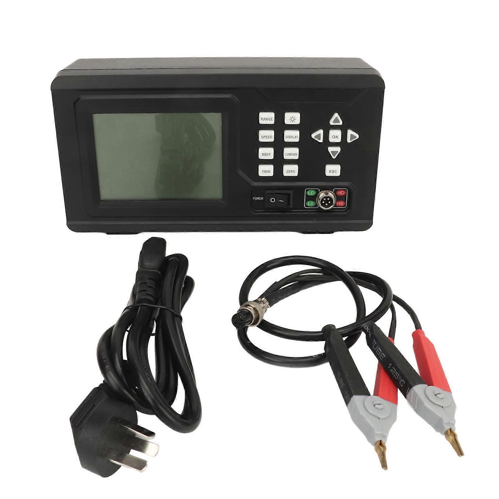 Low Resistance Tester Digital Micro Ohm Ground Meter Insulation Megohmmeter LCD Display Backlight 10uΩ~200kΩ 110‑240VAC