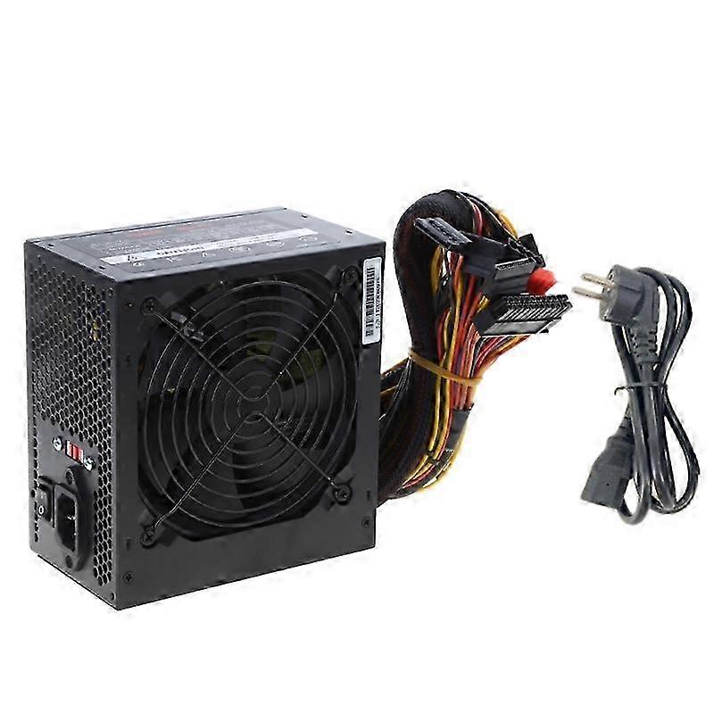 EU Computer Power Supply Low Noise ATX-600W Fully Modular Gaming PC Power Source