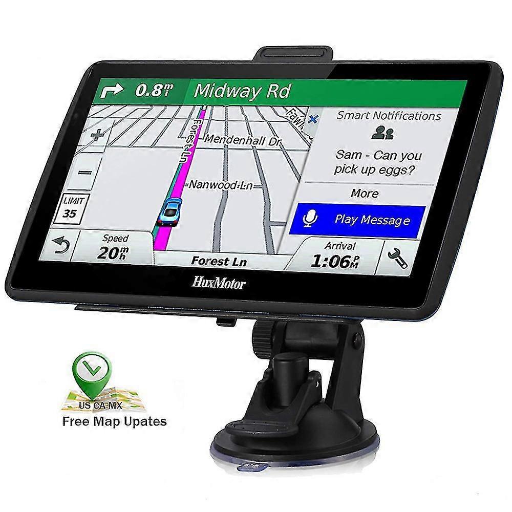 Sat Nav لشاحنات السيارات ، ملاحة GPS مقاس 7 بوصات مع البحث عن الرمز البريدي ، تنبيهات كاميرا Poi Speed ، توجيه مساعدة المسار ، المملكة المتحدة المثبتة مسبقا ، أيرلندا وأوروبا
