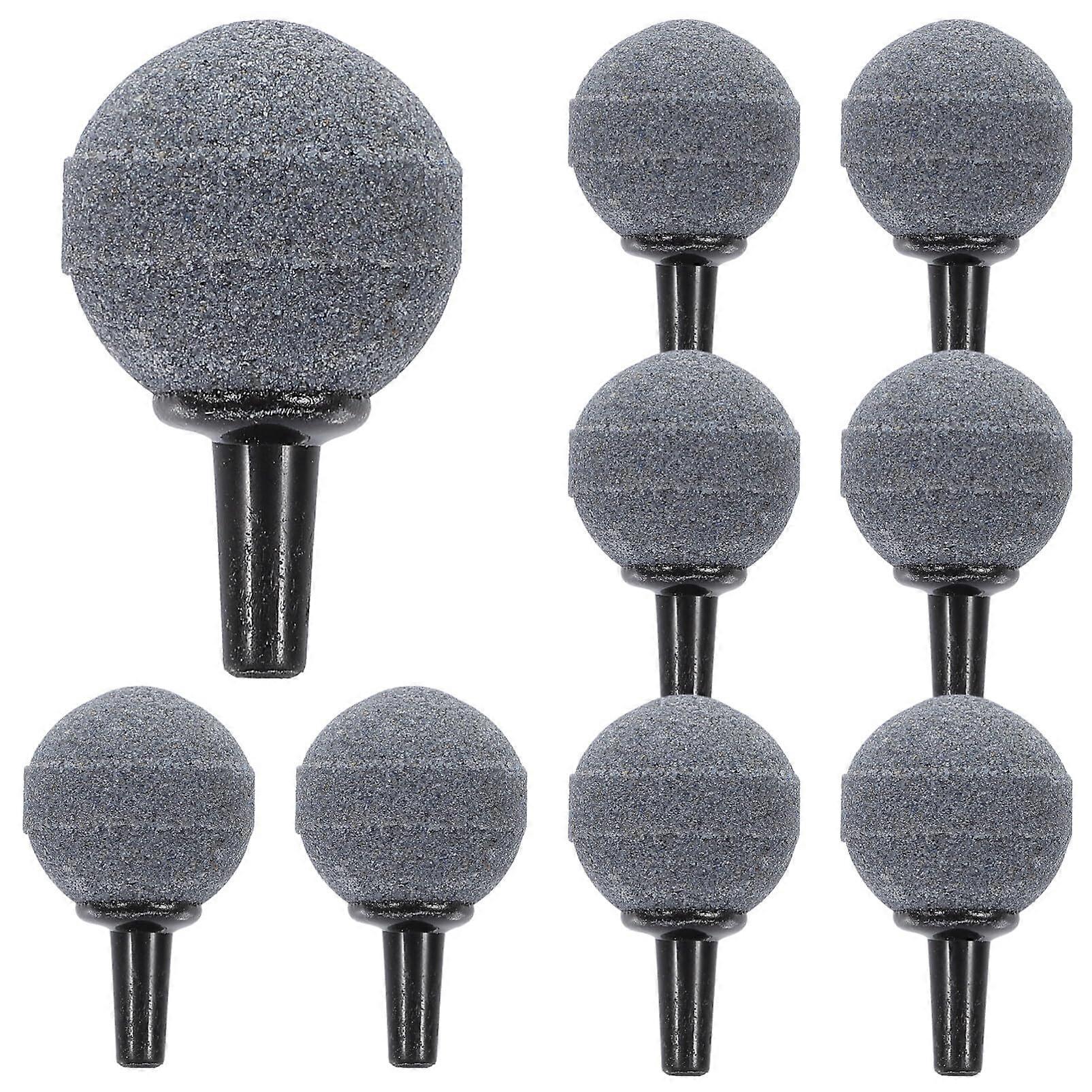 Aquarium Aquarium Air Stone Ball, 0.8 Inch Air Stone Ball Bubble Diffuser Release Tool for Nano Air Pumps Small Buckets and Fish Tanks, 10 Pack