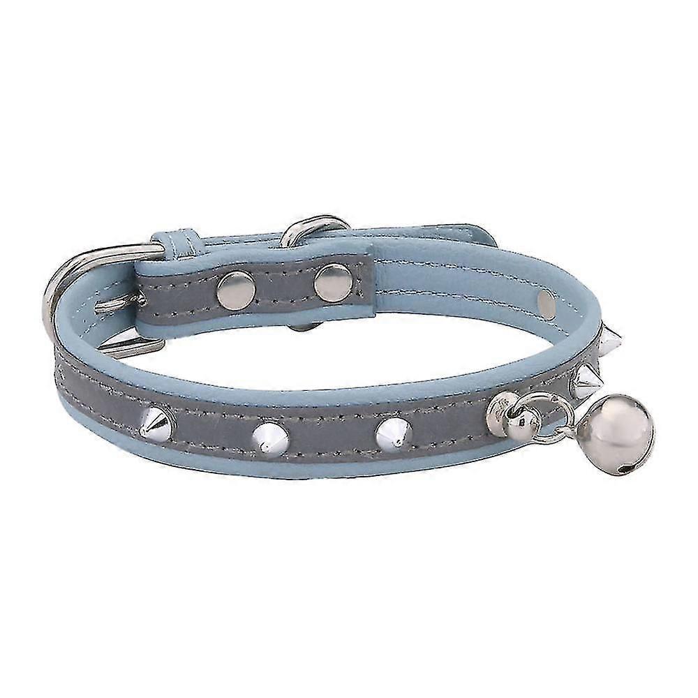 Tikuajgift Leather Cat Collar With Studded For Small Medium Large Breed Best Gift Pet Rivet Collar