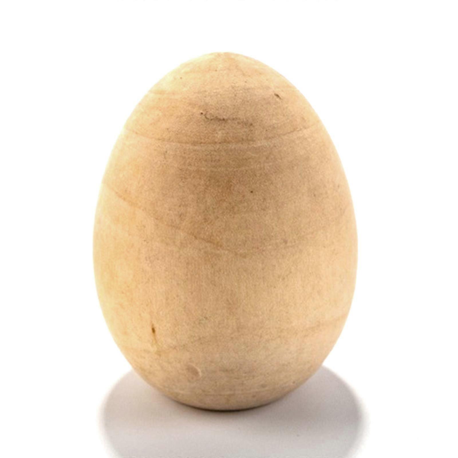 Mini Minglan Wood Egg DIY Graffiti Easter Egg Kit 2.5*3.8cm