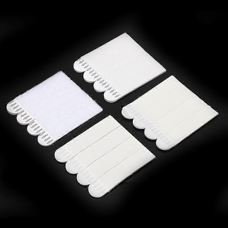16mmx46mm Double Side Hook Loop Mounting Tapes 24Pairs Adhesive Picture Hanging Strips  Removable Wall Fastener Tape