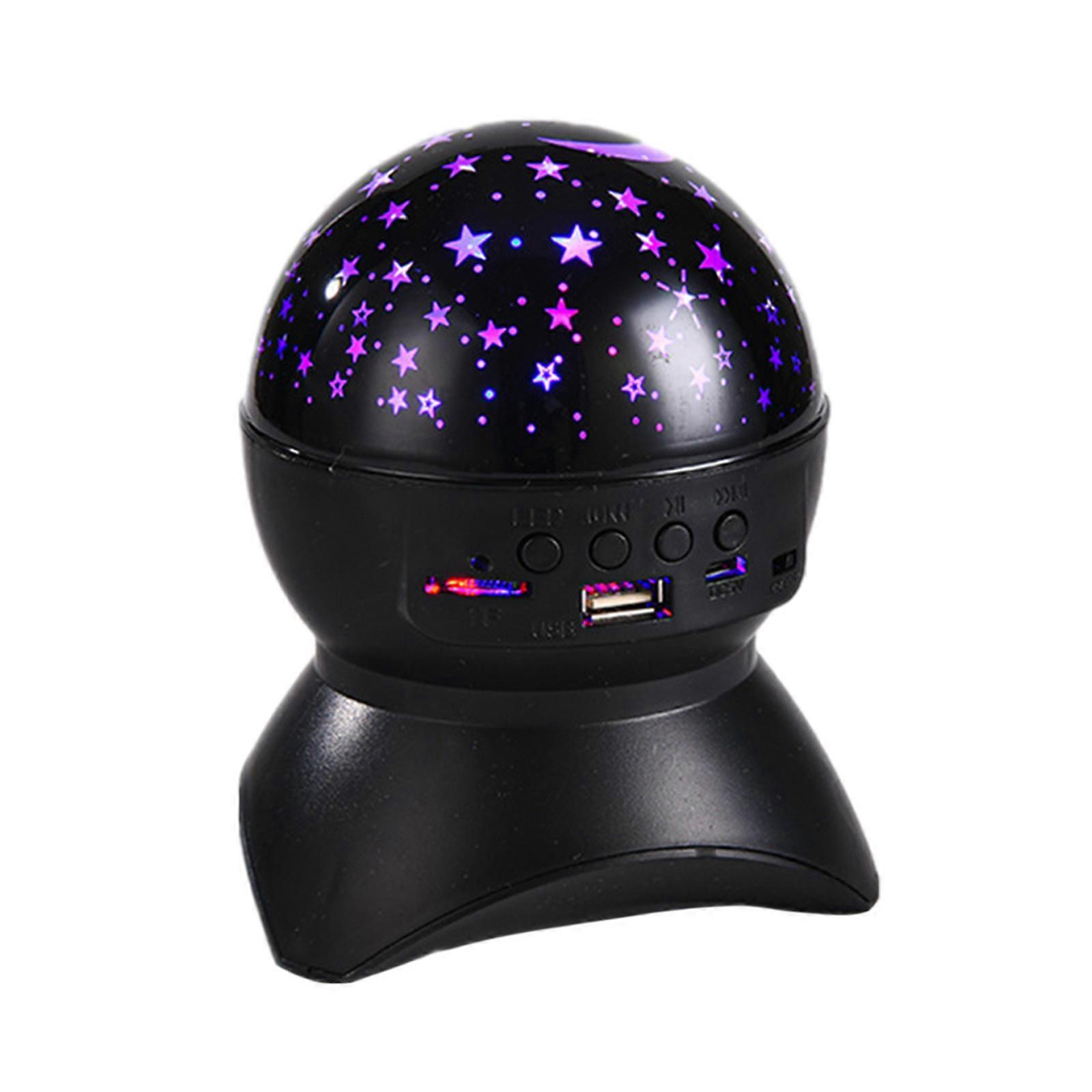 Bluetooth Speaker Starlight, Bedroom USB Projection Romantic Night Light, LED Sky Full Of Rotating Music Ambient Light pp898