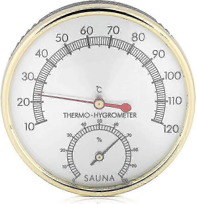 2 في 1 ميزان حرارة Hygrothermograph للساونا ، ملحقات الساونا للمنازل والمكاتب وورش العمل والمدارس