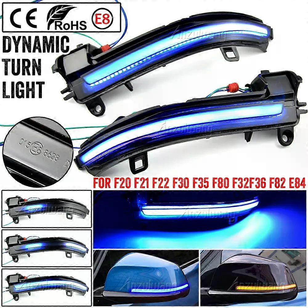 Dynamic Blinker LED Turn Signal Light Side Mirror Indicator compatible for BMW F20 F30 F31 F21 F22 F23 F32 F33 F34 X1 E84 1 2 3 4 Series