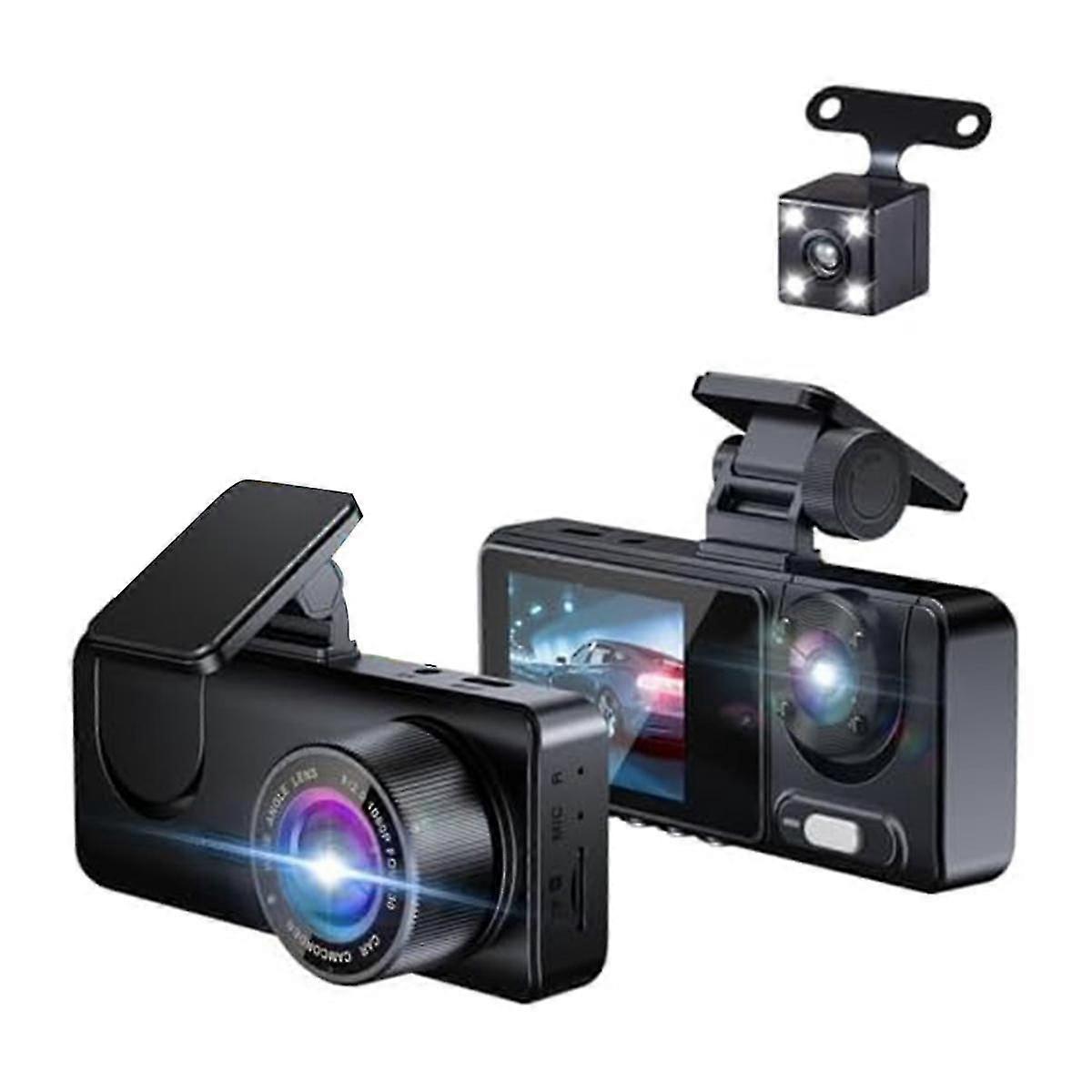 Car Dash Cam Front and Rear, 1080P Driving Recorder Camera, G-Sensor, Parking Monitor, Loop Recordi
