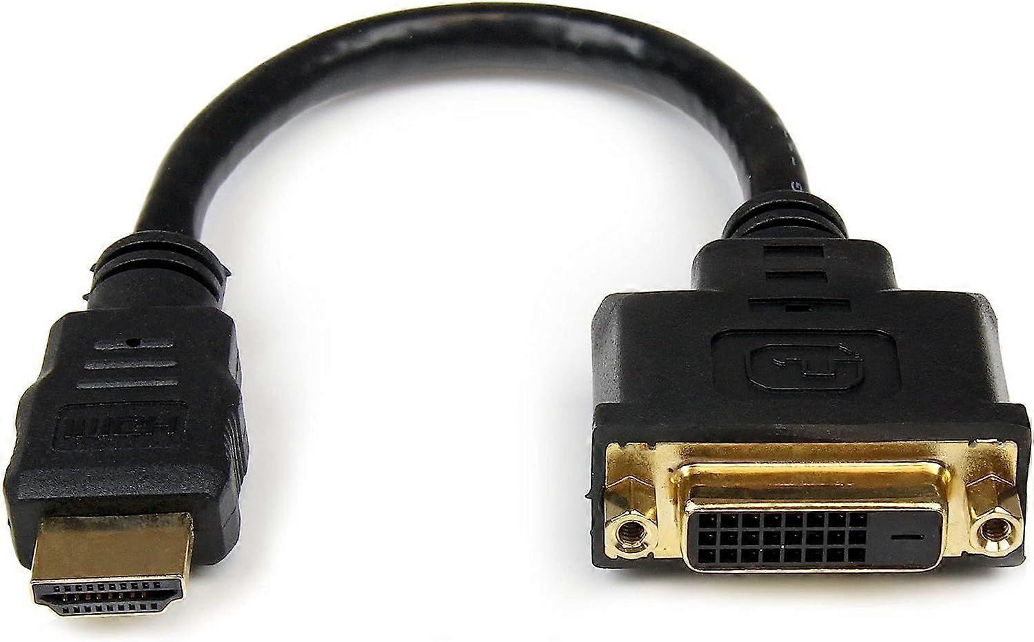 HDMI αρσενικό σε DVI θηλυκό προσαρμογέα - 8in - 1080p DVI-D καλώδιο αλλαγής φύλου (HDDVIMF8IN) 3 πακέτο