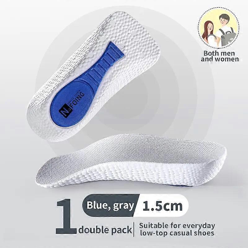 Memory Foam Height Increase Insoles Arch Support Orthopedic