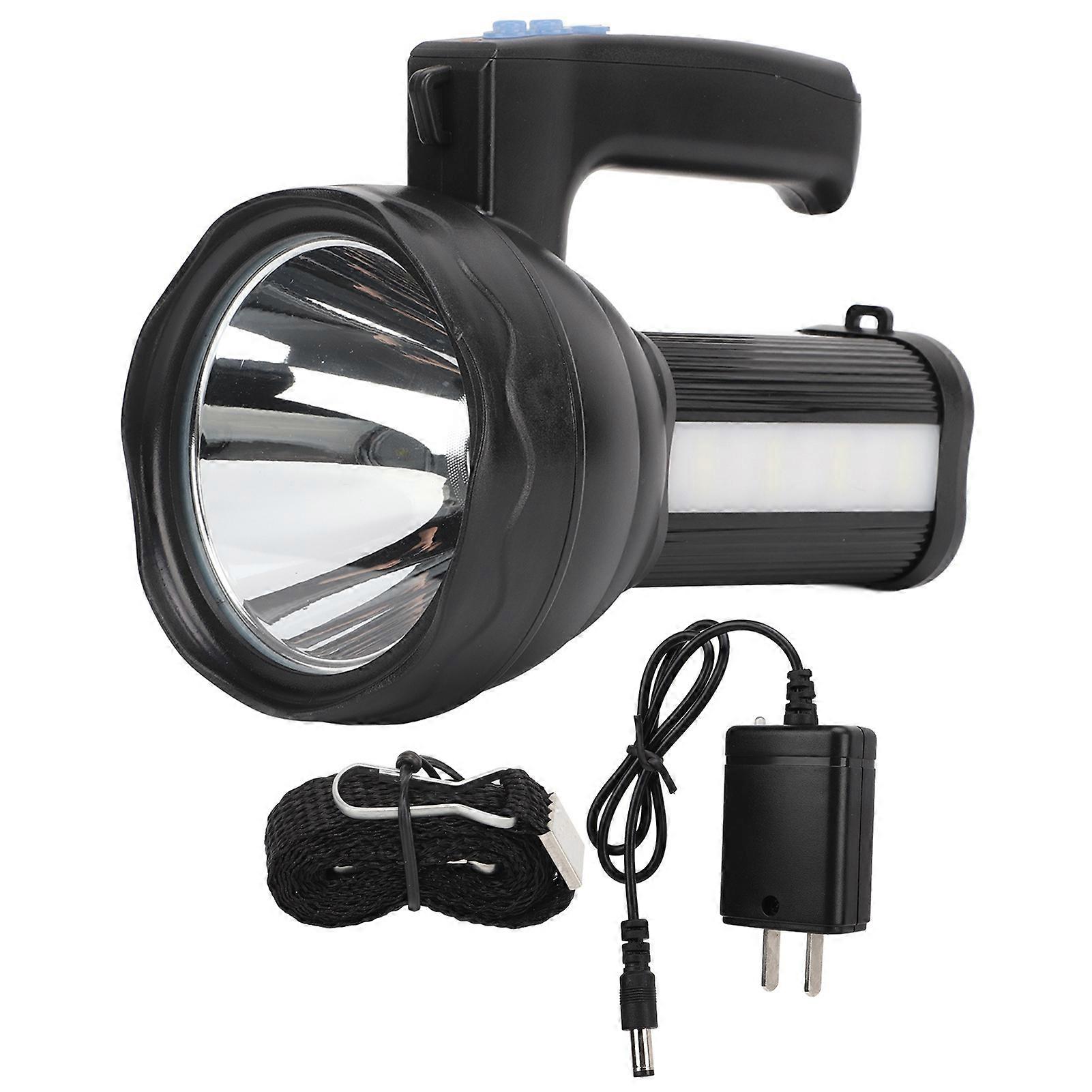 Super Bright Torch Searchlight Handheld Portable LED Spotlight USB Rechargeable Flashlight