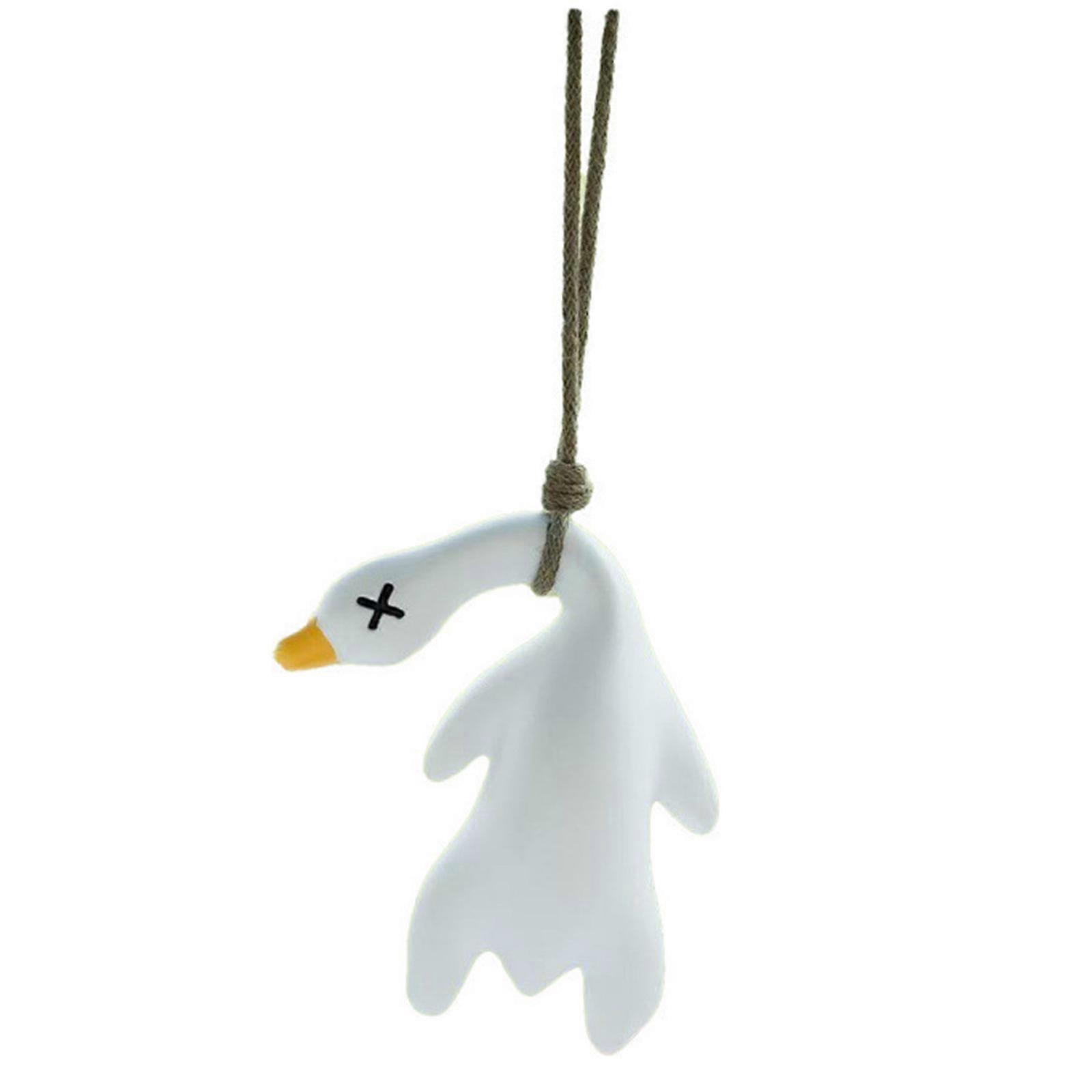 Funny Cute Roast Duck Car Pendant with Light Activated Color Change Feature Car Pendant Decoration for Automotives