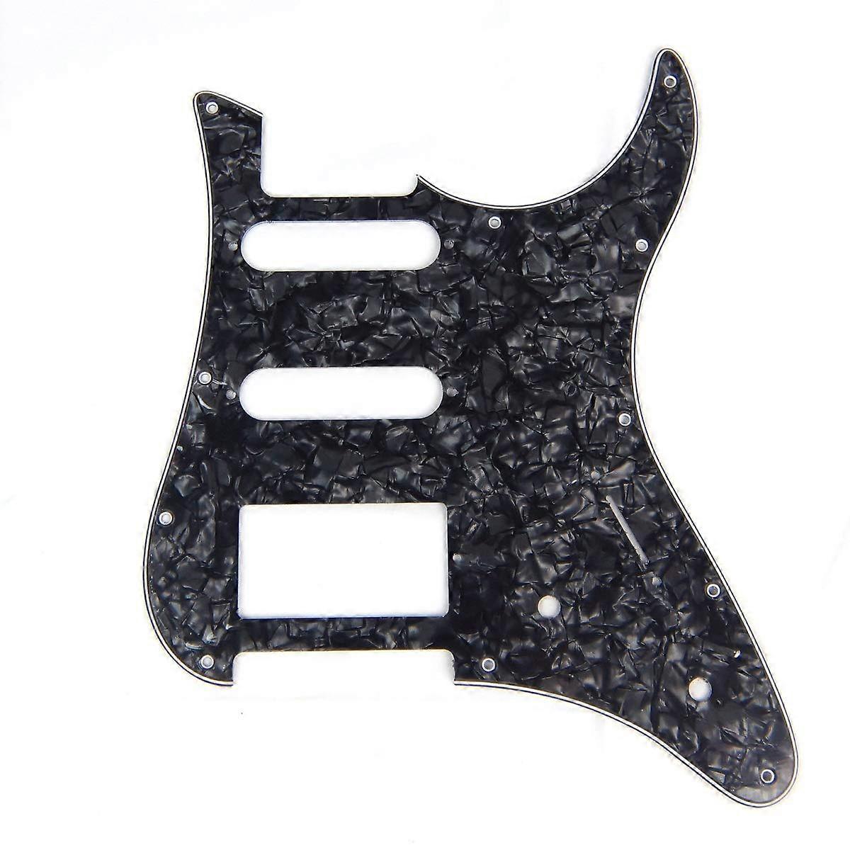 Guitar Pickguard For YAMAHA Pacifica EG 112 PAC112V, 4Ply Black Pearloid, Custom Fit, Durable Material, Scratch Resistant