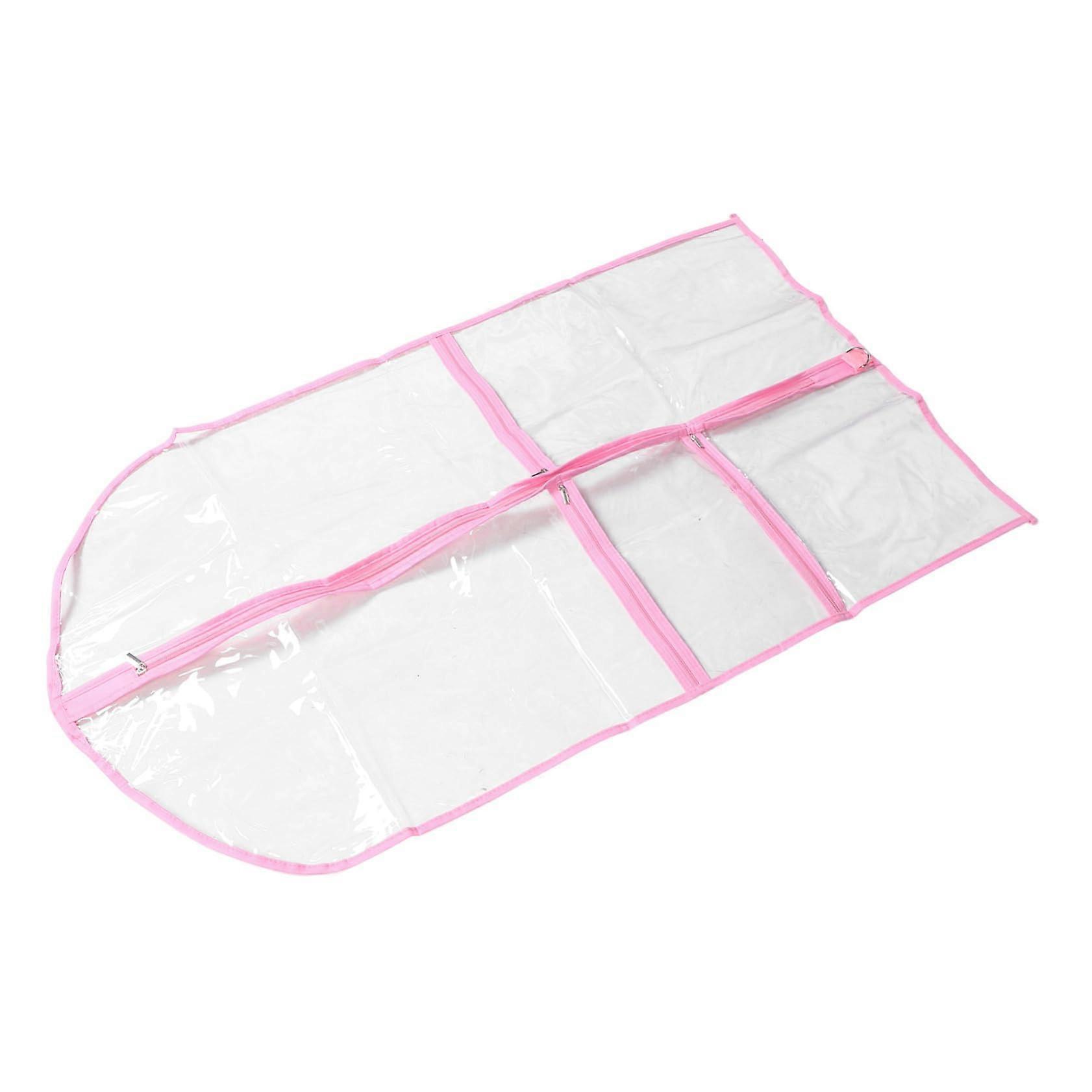 Garment Bag Transparent Dustproof Clothes Storage Bag with Multiple Pockets Dance for Costumes Suits and Outfits for Travel and Competition