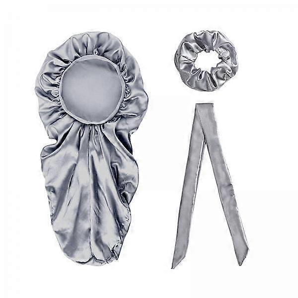 2x gorros luxuosos para cachos extra longos