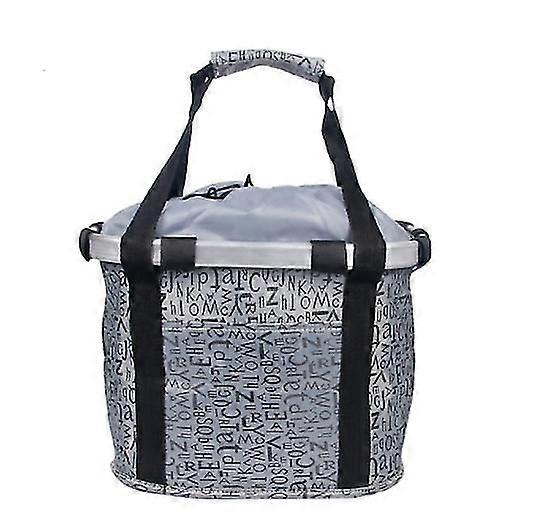 Bicycle Basket Handlebar Pannier Color Gray
