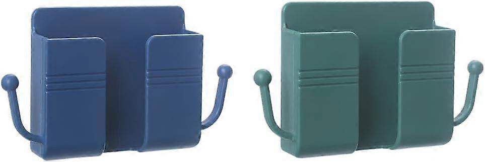 2 Mobile Phone Charging Brackets, Multifunctional Wall Punch Free Bedroom Wall