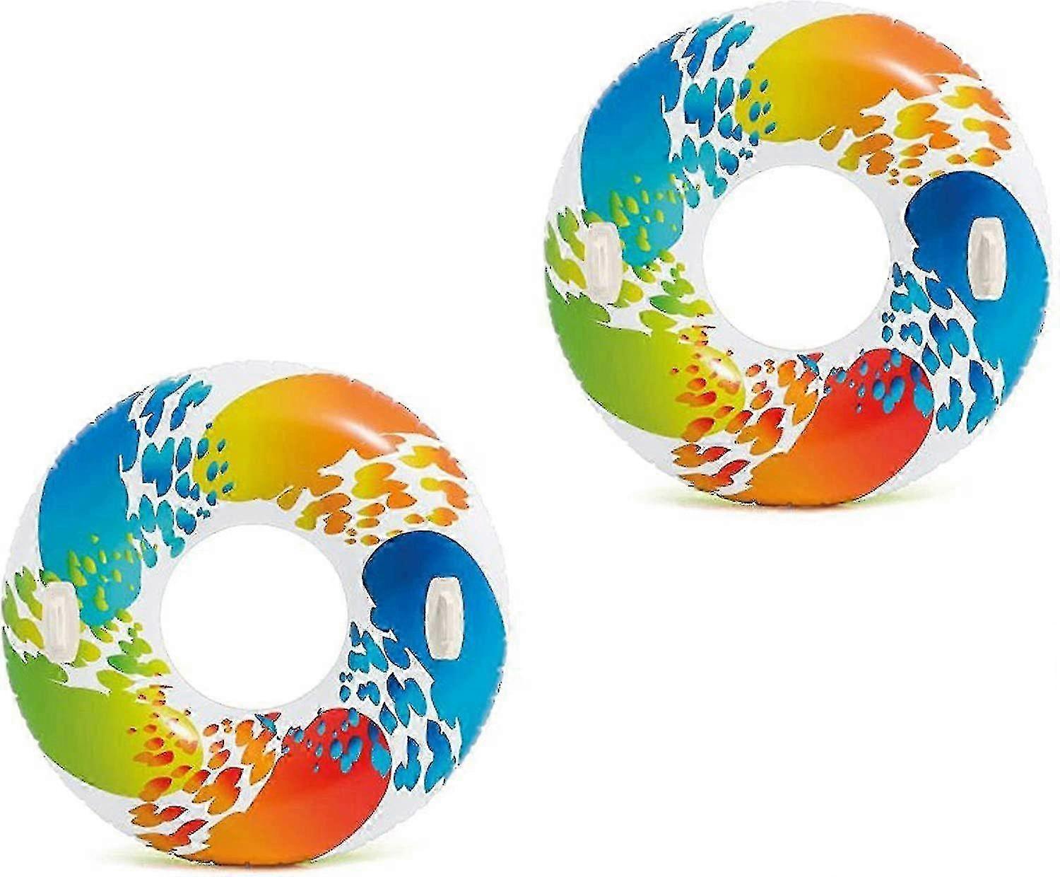 Inflatable Color Adult Whirlpool Pool Float With Carrying Handles And Repair Kit, Colors And Styles