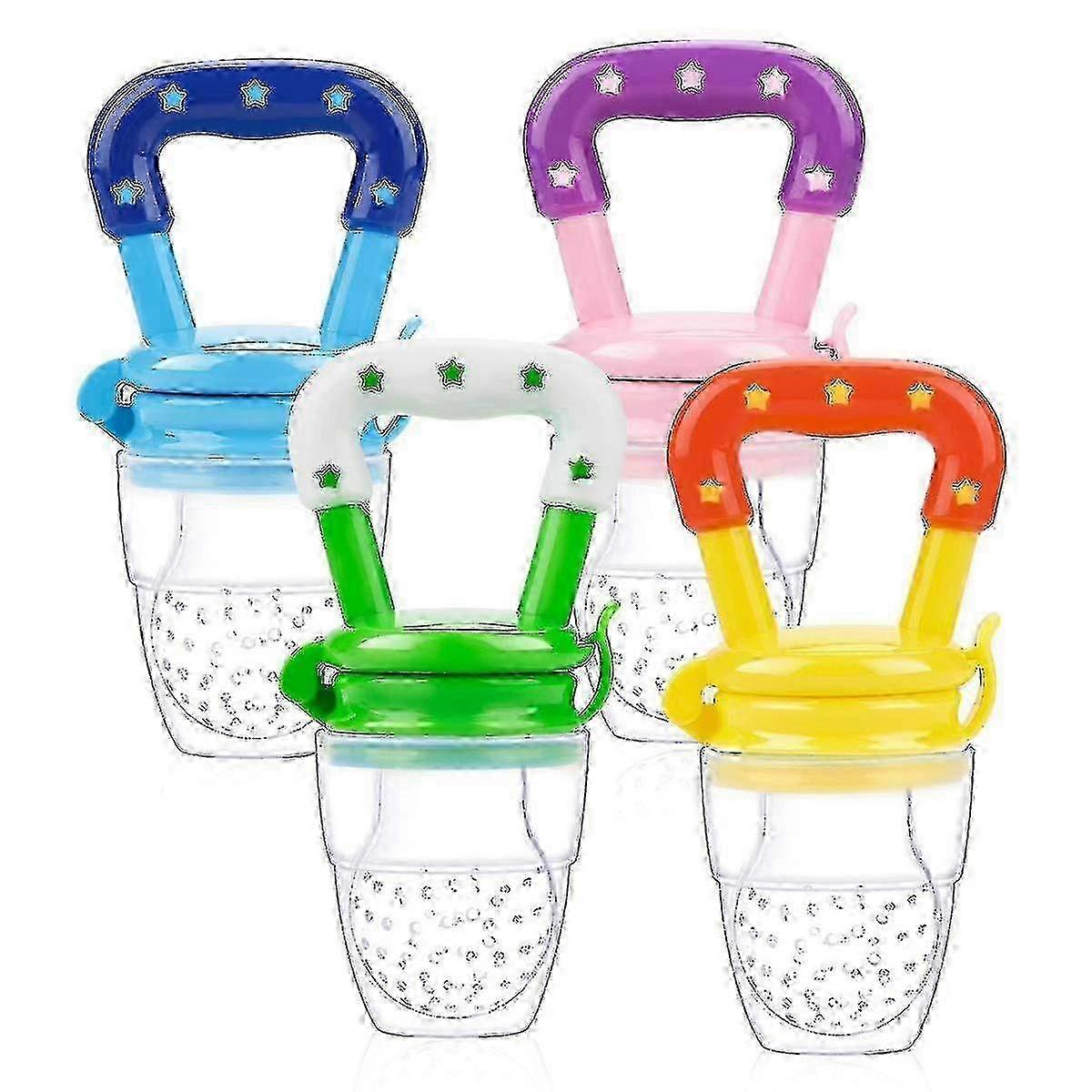 Fruit Teat for Baby, 4 Pieces Vegetable Pacifier Teat