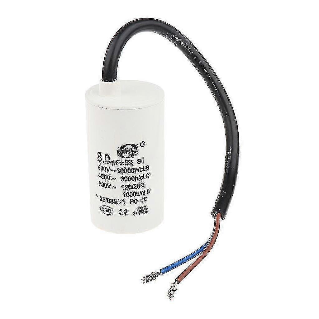 450v AC 8uf 50/60hz ポリプロピレンフィルムモータースタートランコンデンサ Cbb60