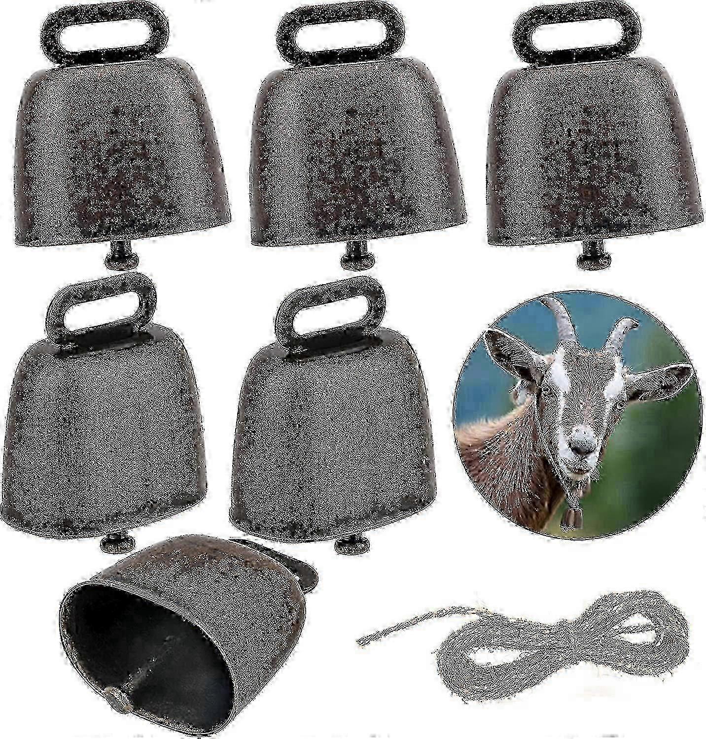 6-delt kobberkubjeller, tyverisikringstilbehør for storfe og geiter - JA