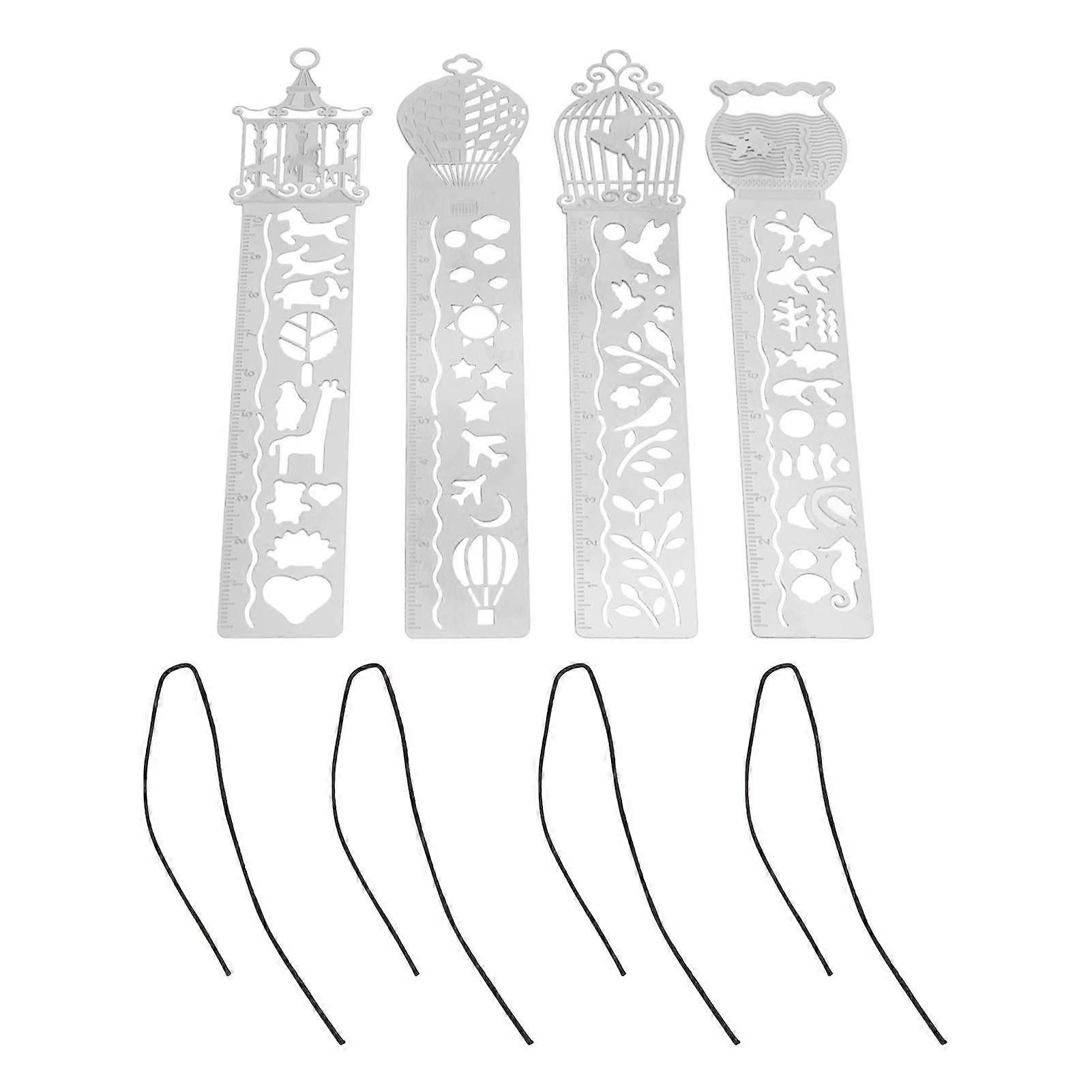2025 Latest Model Stencil Ruler Portable Multifunctional 4 Cartoon Pattern