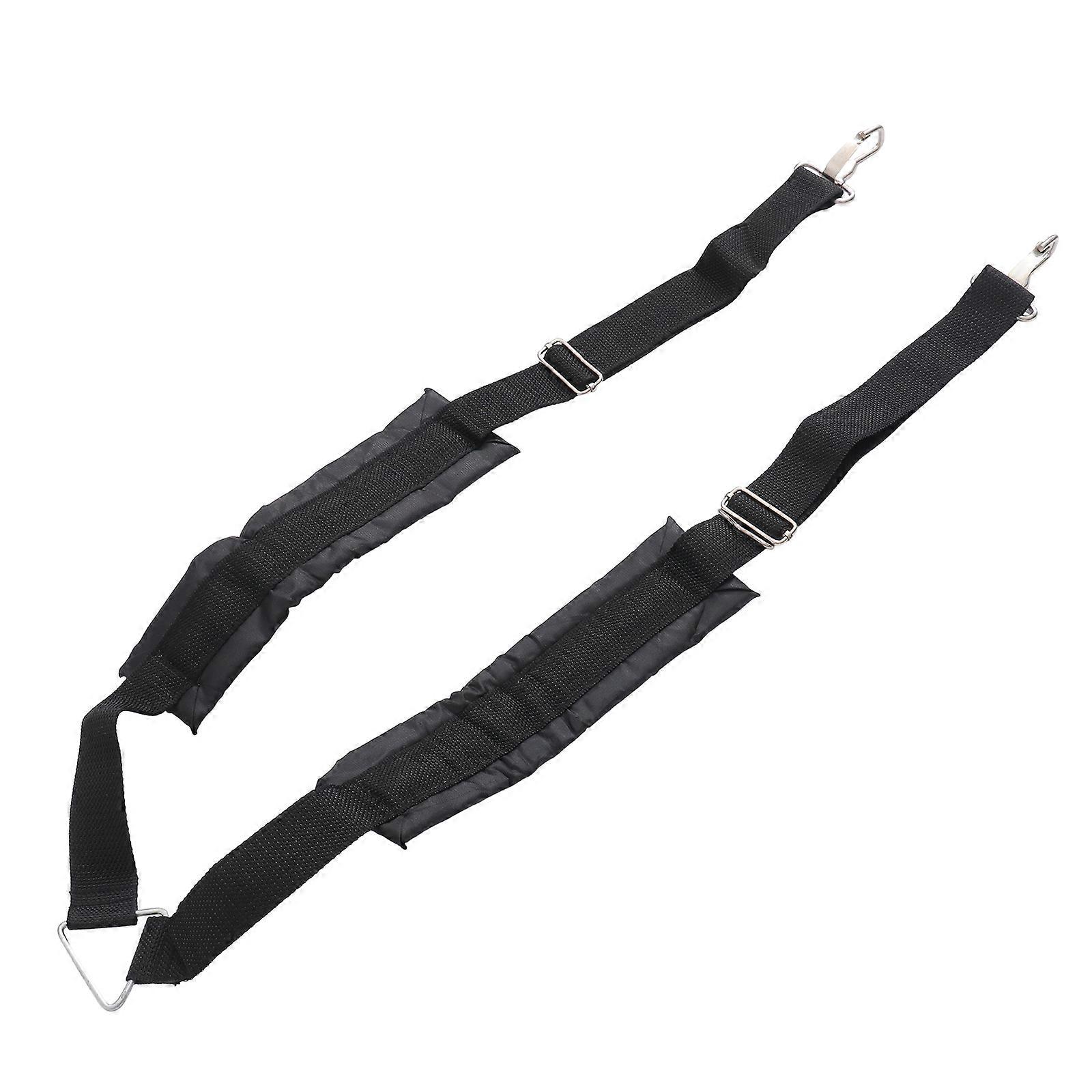 Double Shoulder Strap Trimmer Harness Padded Lawn Mower Support Belt for Comfortable Grass Trimming, Durable Cloth Material Reduces Strain and