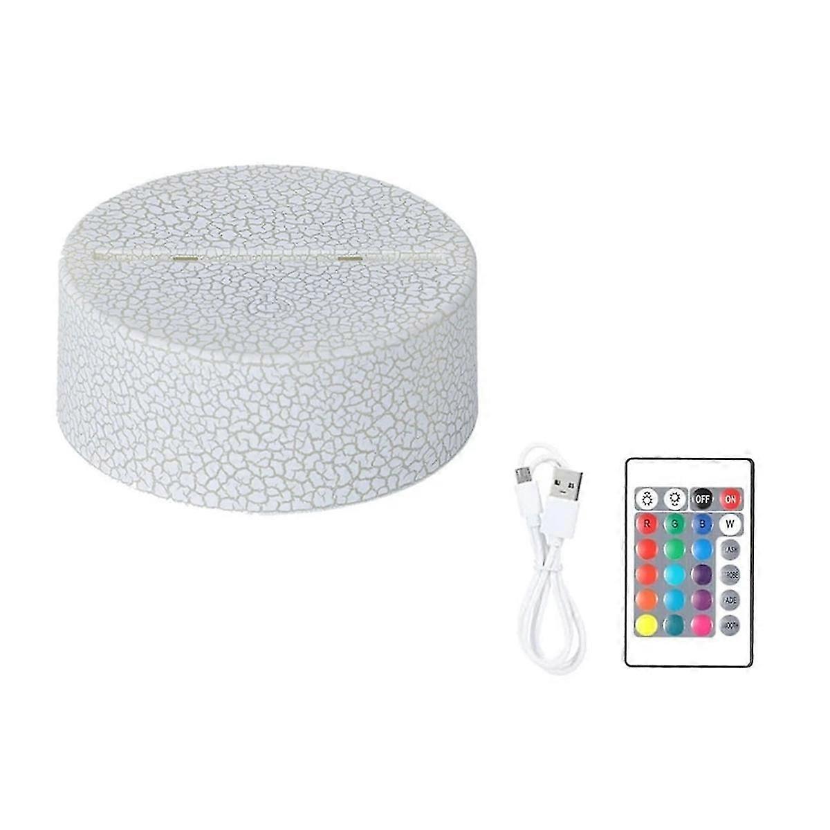 3D night light base colour changing luminous base,A