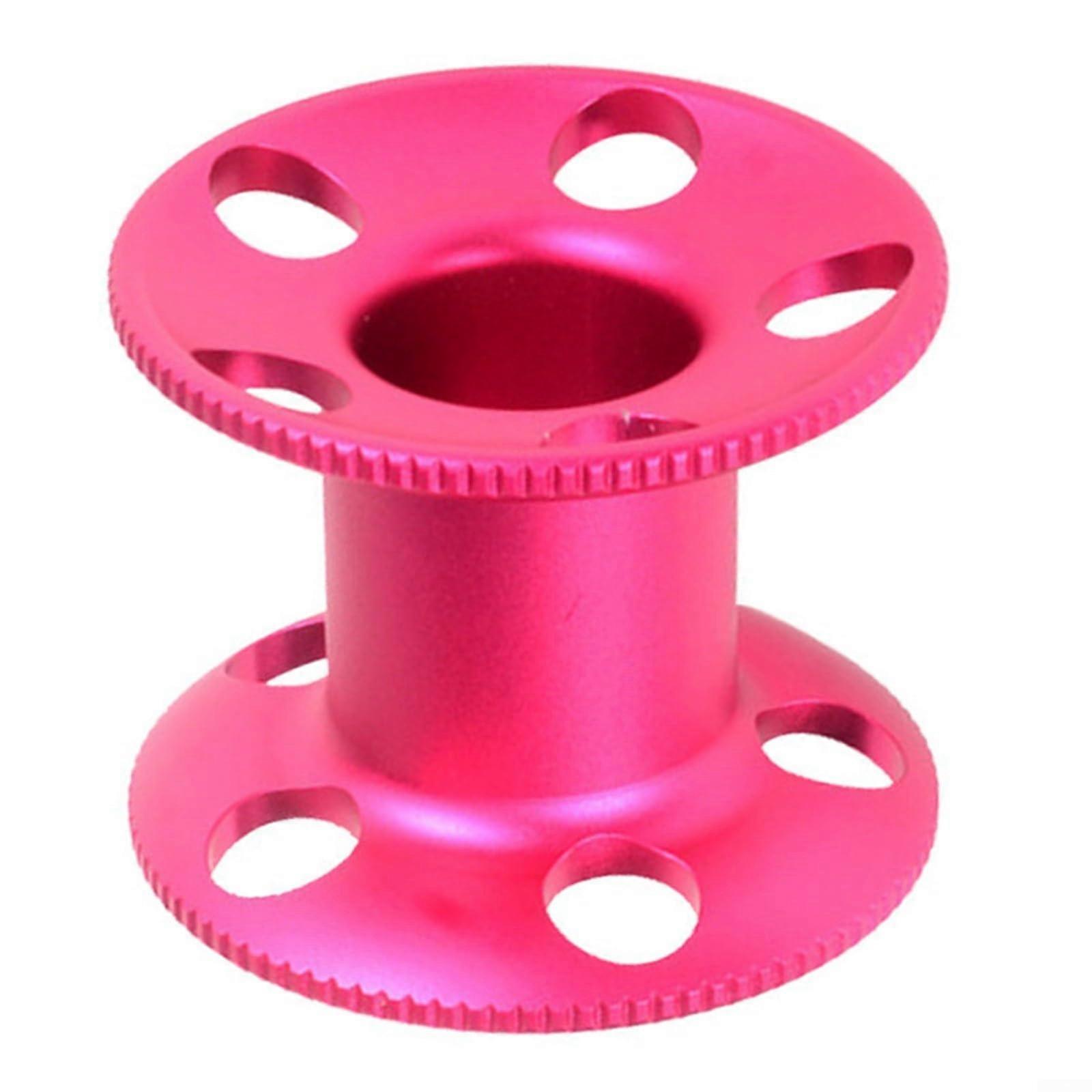 Diving Grip Spool Aluminum Alloy Lightweight Spool with Curved Handle for Snorkeling and Underwater Use - Pink