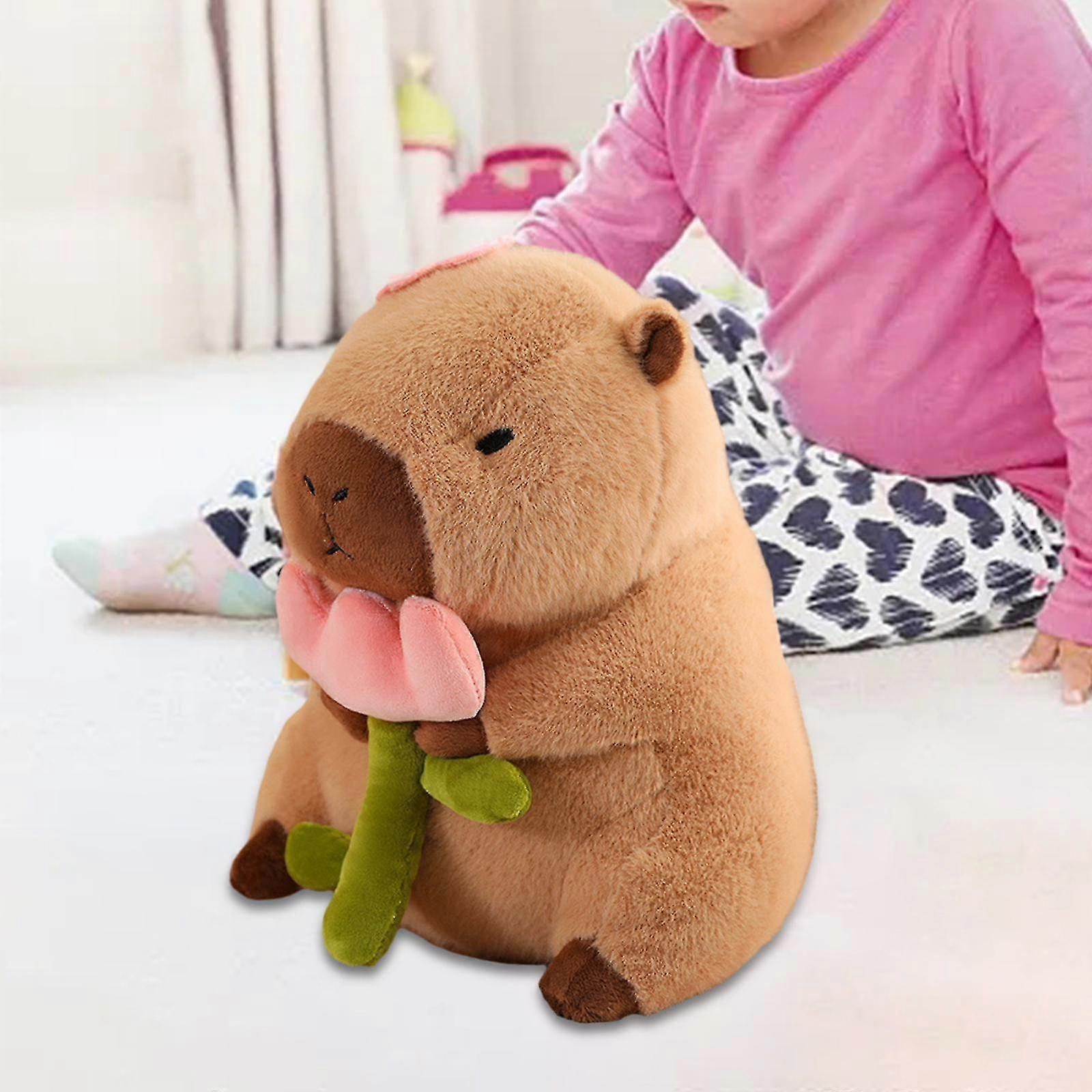 Plush Capybara Stuffed Animal 30cm Soft Toy for Living Room D��cor, Perfect Valentine's Day Gift for Teens, Children, Boys, Girls, and Adults