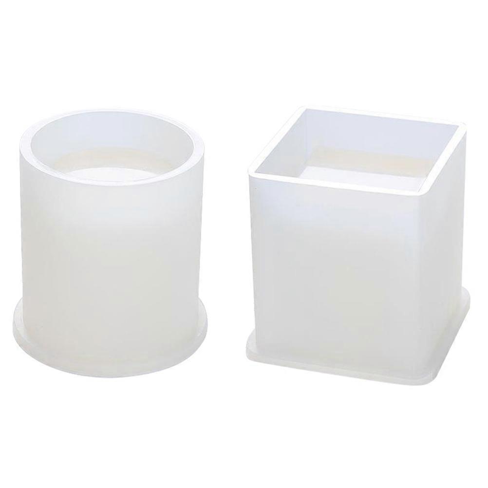 Silicone Pen Holder Molds 2pcs DIY Epoxy Resin Organizer for Desktop Storage, Versatile Crafting Molds for Pens, Pencils and Small Items