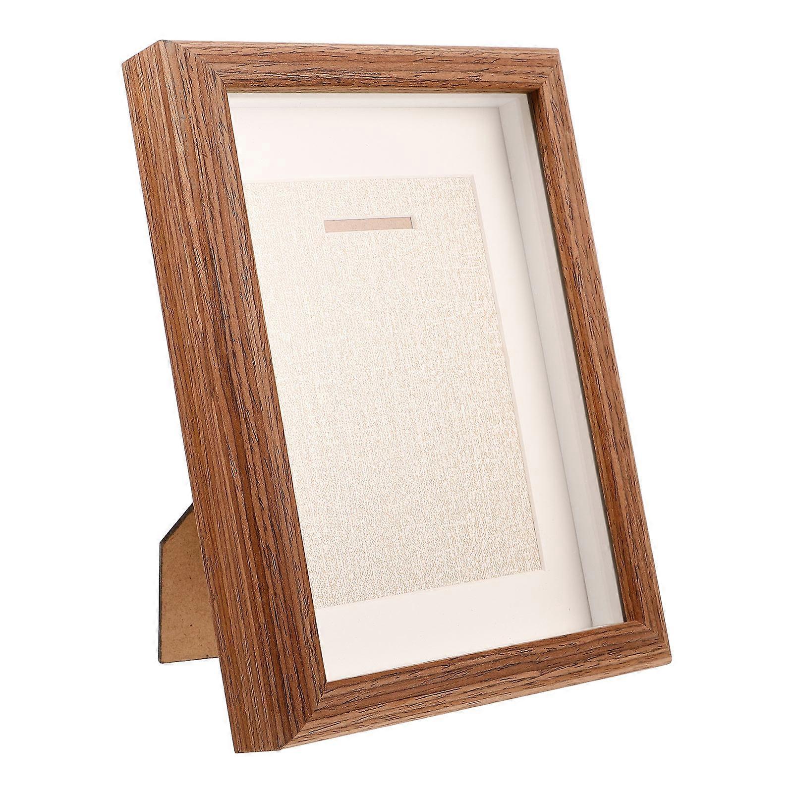 Wood Shadow Box Frame For Medals Home Decor Rectangular Storage 1Pack