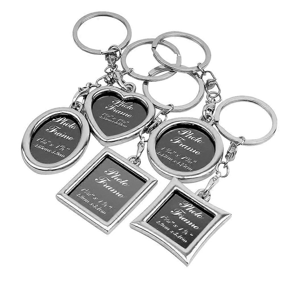 Mini Photo Frame Charm Silver Size 3.6x3x0.5cm Creative present 5Pack