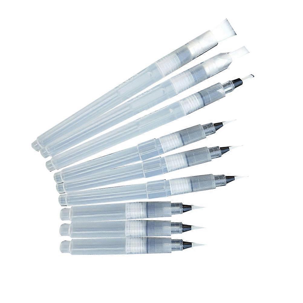 9pcs Water Brush Pen Set for Watercolor, Blending & Delicate Lines – Durable, Versatile Tools for Artists & Craft Enthusiasts, Compatible with