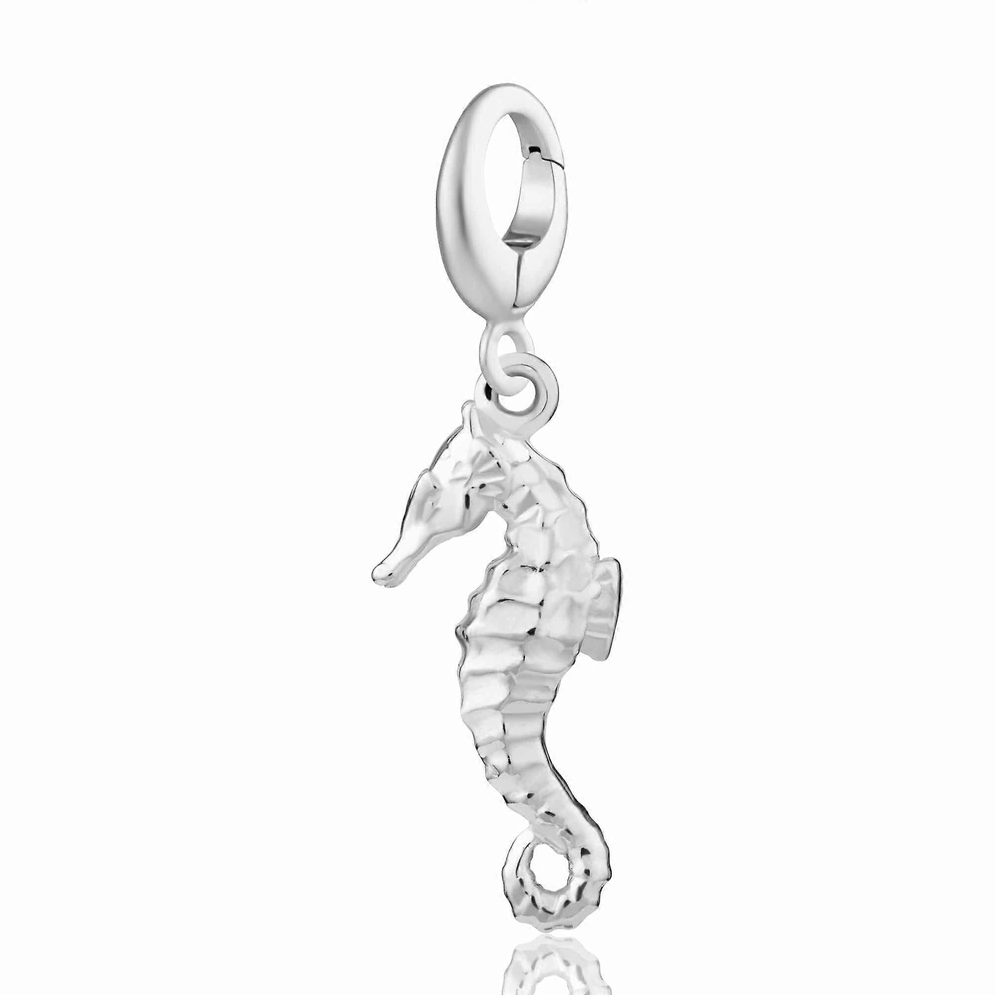 Silver Seahorse Charm CSSEA