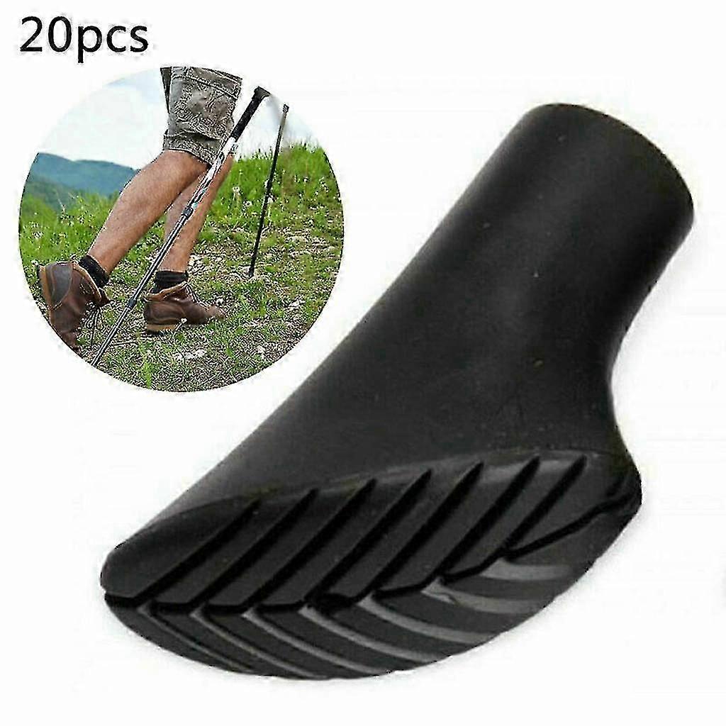 20 Pieces / 10 Pairs of Nordic Walking Pads for Asphalt Rubber Buffer Suitable for Various Brands