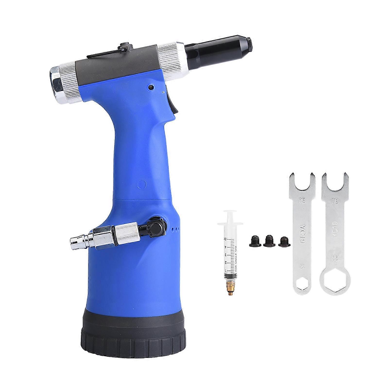 KP-708 Pneumatic Riveter, Hydraulic Rivet Gun, Riveting Tool for 2.4/3.2/4.0/4.8mm Rivets