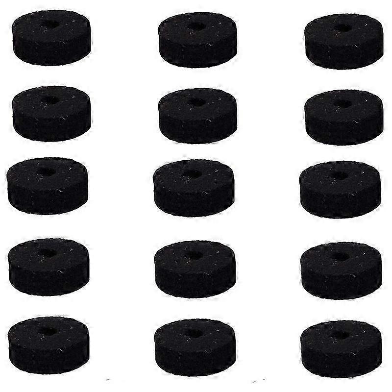 Round Soft Black /Mb Stand Felt Washer Replacement, Suitable for 15 Sets of Drums