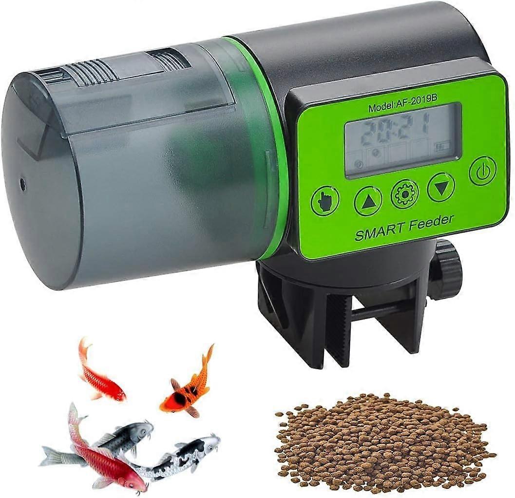 Moisture-proof Automatic Aquarium Food Dispenser - Light Green