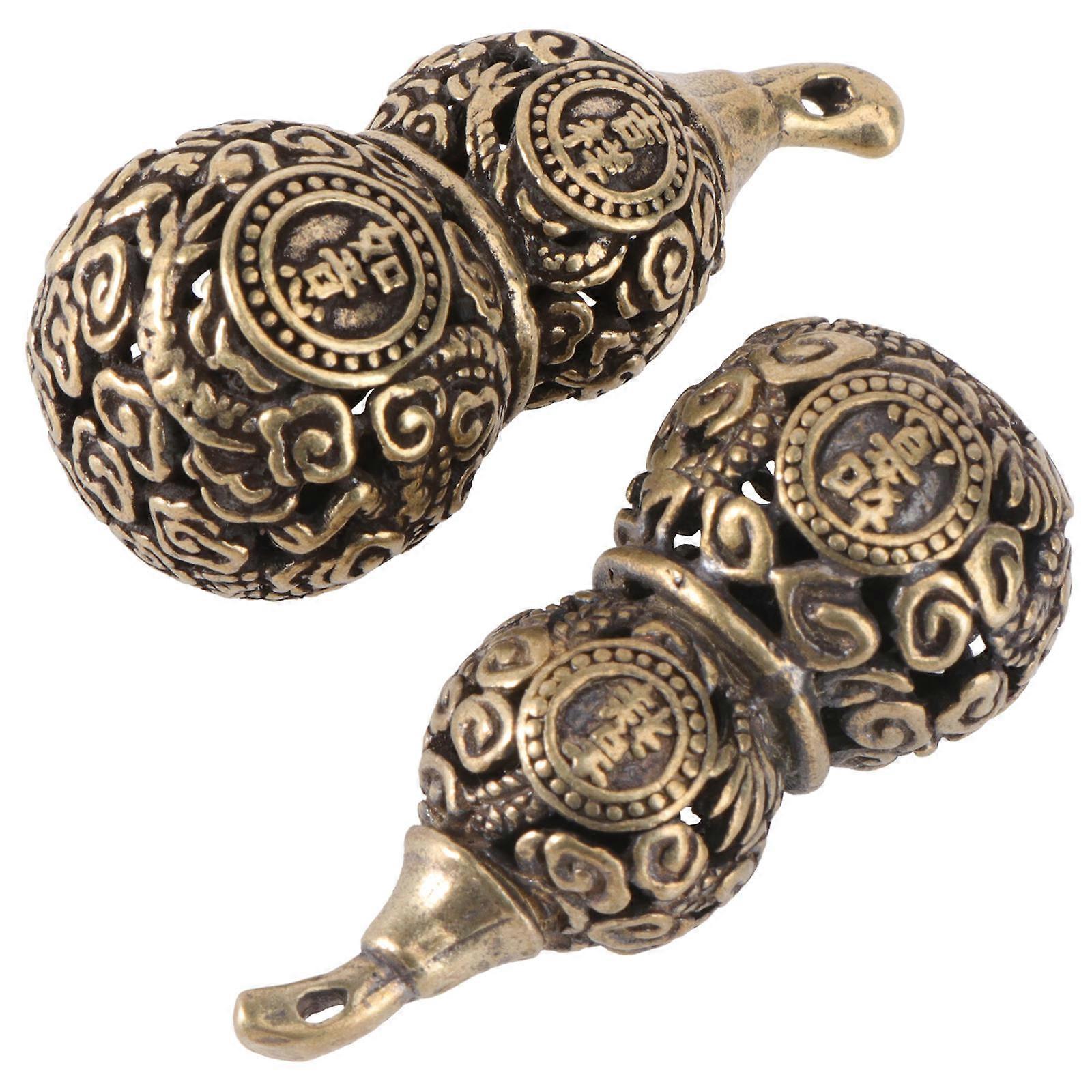Gourd Pendant Solid Key Chain Golden Size 450X200X200Cm 1Set