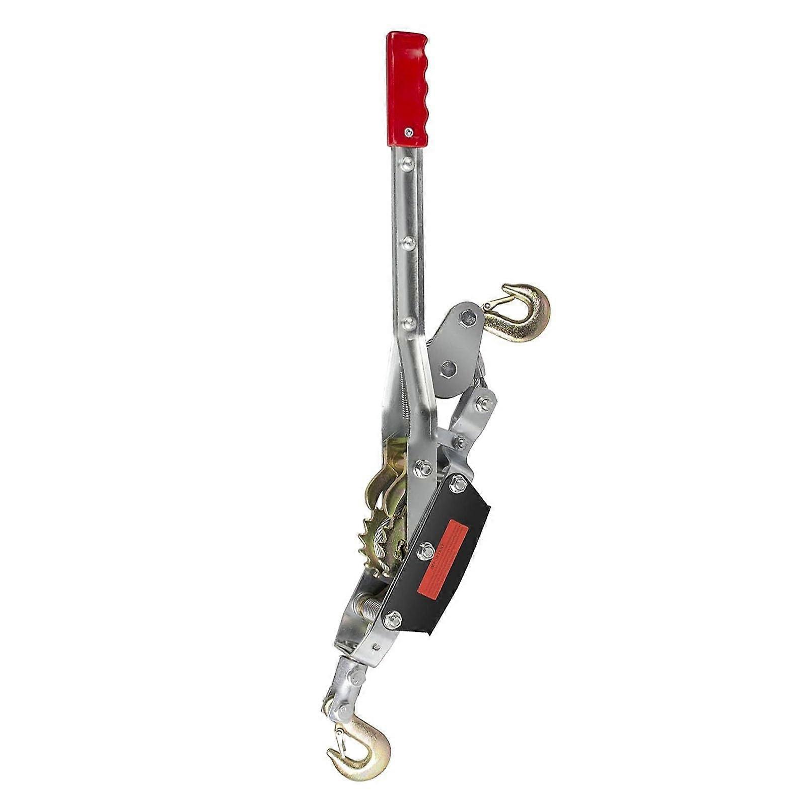 Highperformance steel cable puller with 2 hooks and double ratchet, 1ton