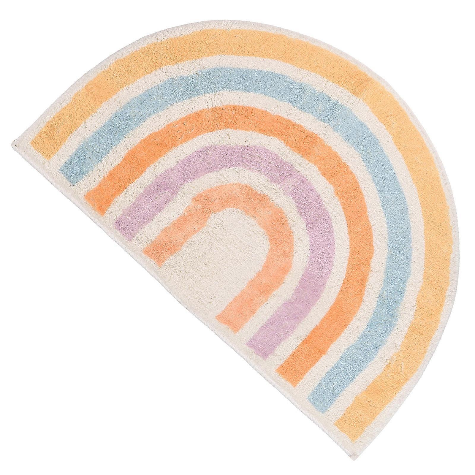 Rug For Bathroom Indoor Floor Mat Non-Slip Absorbent Polyester Mat Multi-Colored 60x40cm 1Pcs