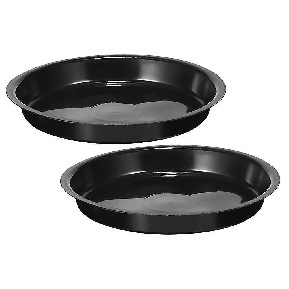 Drainage Tray For Indoor Plants Round Saucer For Plants Easy Movement 12.6X12.6X1.4In 2Pcs