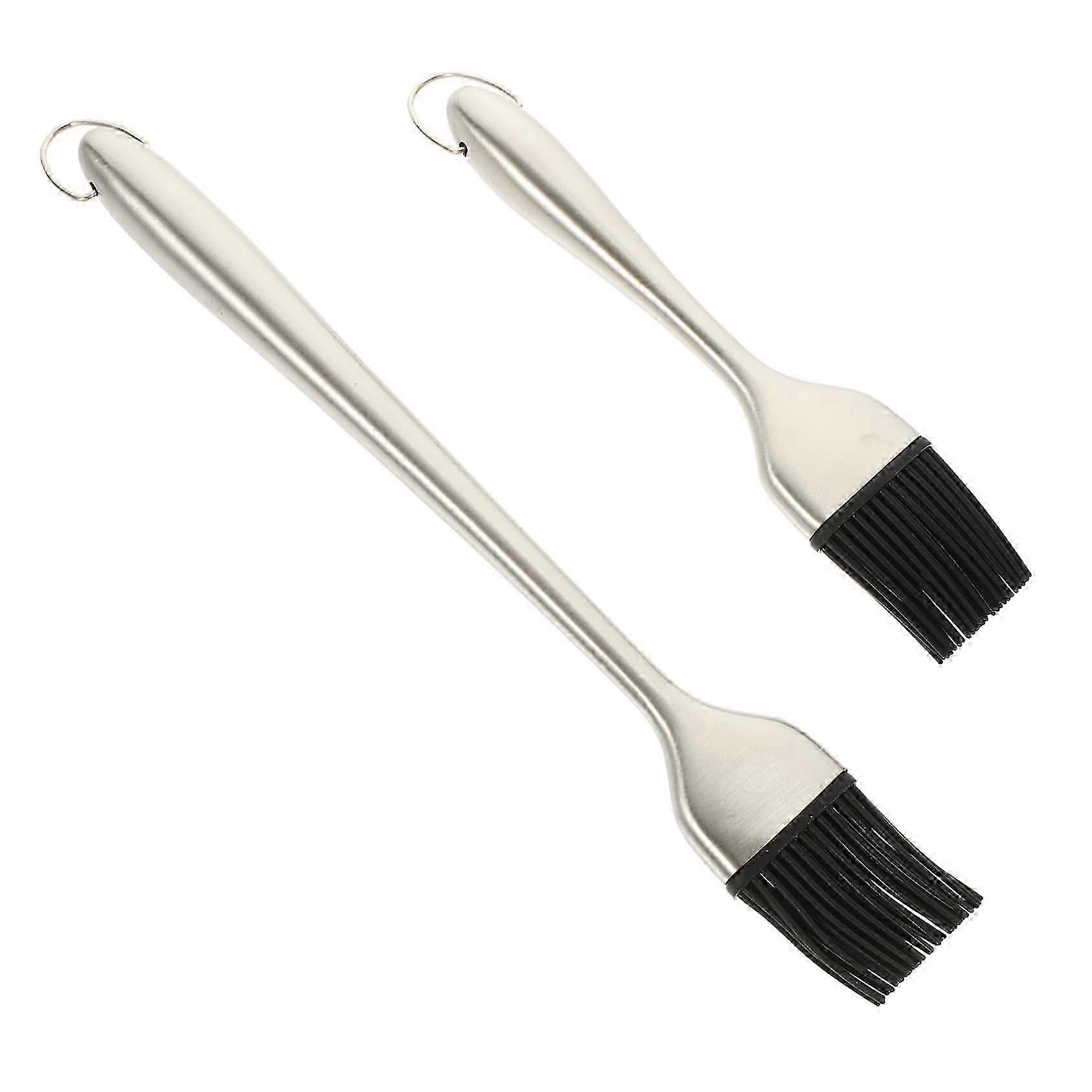 2 Set Silicone Basting Brushes Heat Resistant and Easy to Clean Suitable for Cooking and Grilling Tasks