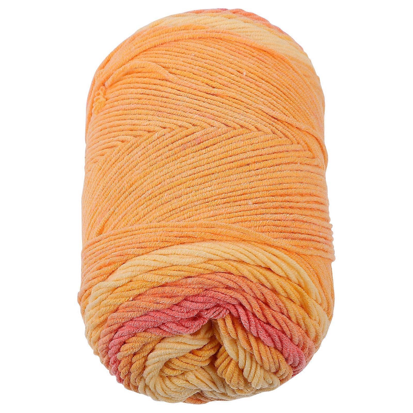 Soft Yarn For Crocheting Knitting Cord Weaving Handicrafts Rainbow 0.02X19300Cm 1 Roll